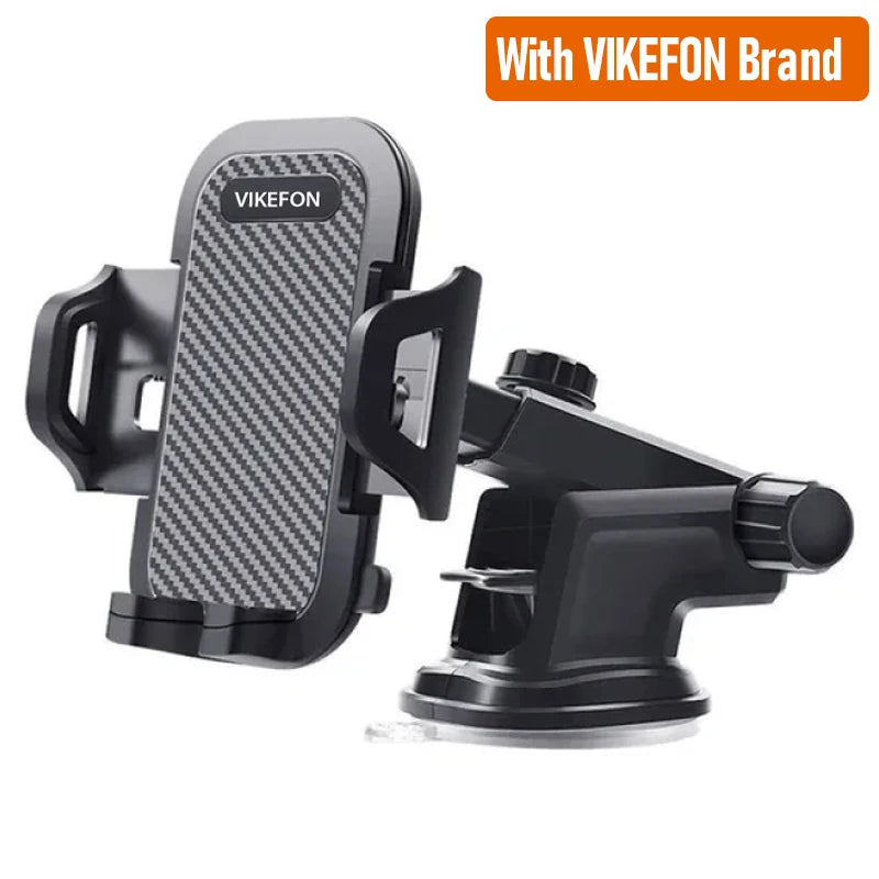 VIKEFON Sucker Car Phone Holder Mount Stand Suction Cup Smartphone Mobile Cell Support in Car Bracket For iPhone Xiaomi Samsung