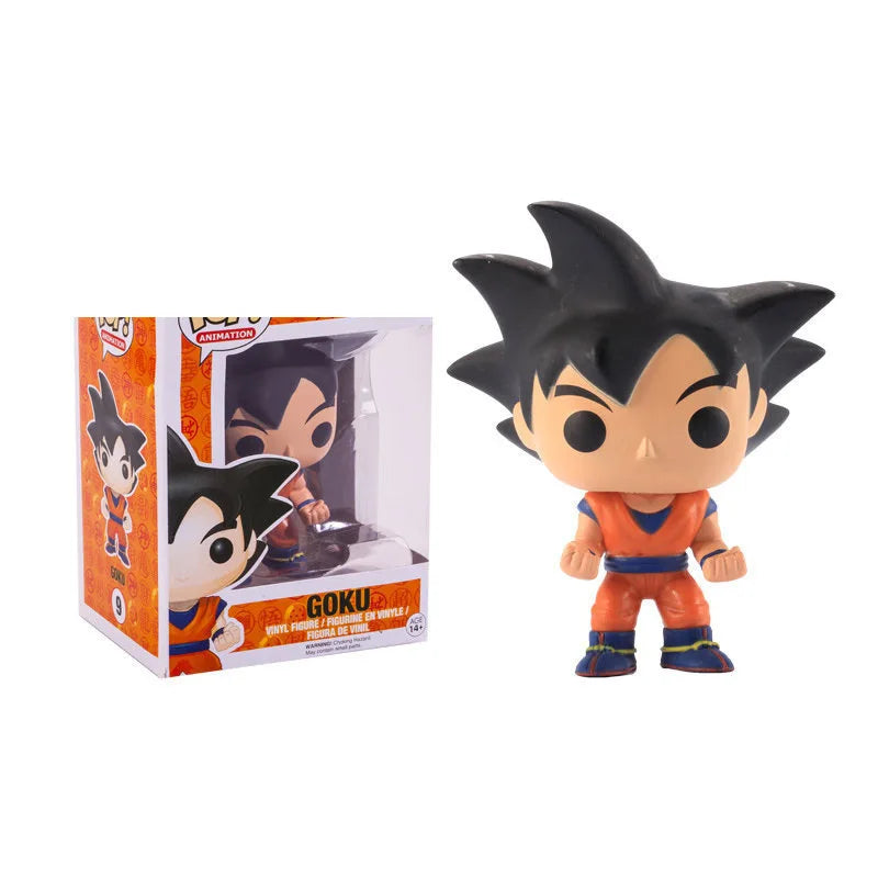 Funko Pop Dragon Ball Anime Figure Son Goku Vegeta Figurine Collection  Dbz Q Version Piccolo Buu Cell Pop Models Toys Xmas Gift