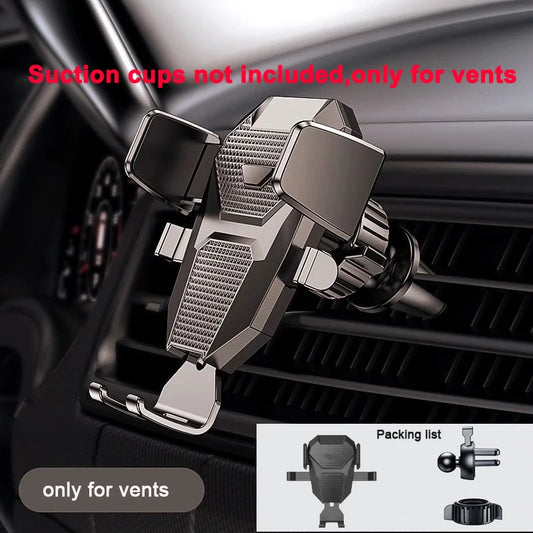 Sucker Car Phone Holder Car Air Vent Clip Mount Stand GPS Telefon Mobile Cell Support for iPhone 14 Promax Xiaomi Huawei Samsung