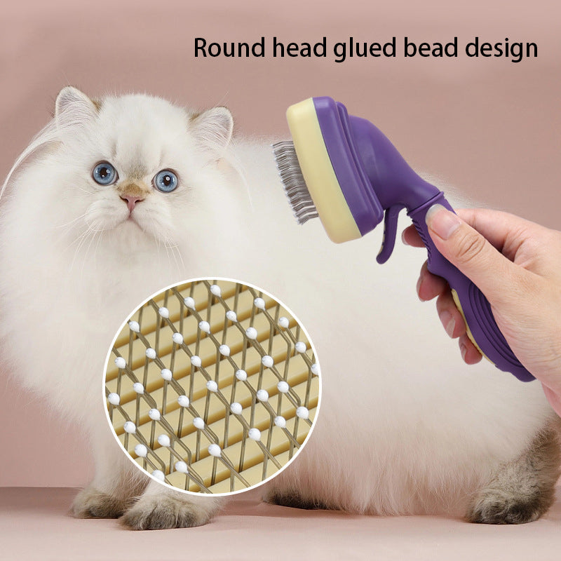 Pet Products Cat Automatic Hair Removal Comb Knot Removal Pet Comb One Button Hair Removal Comb