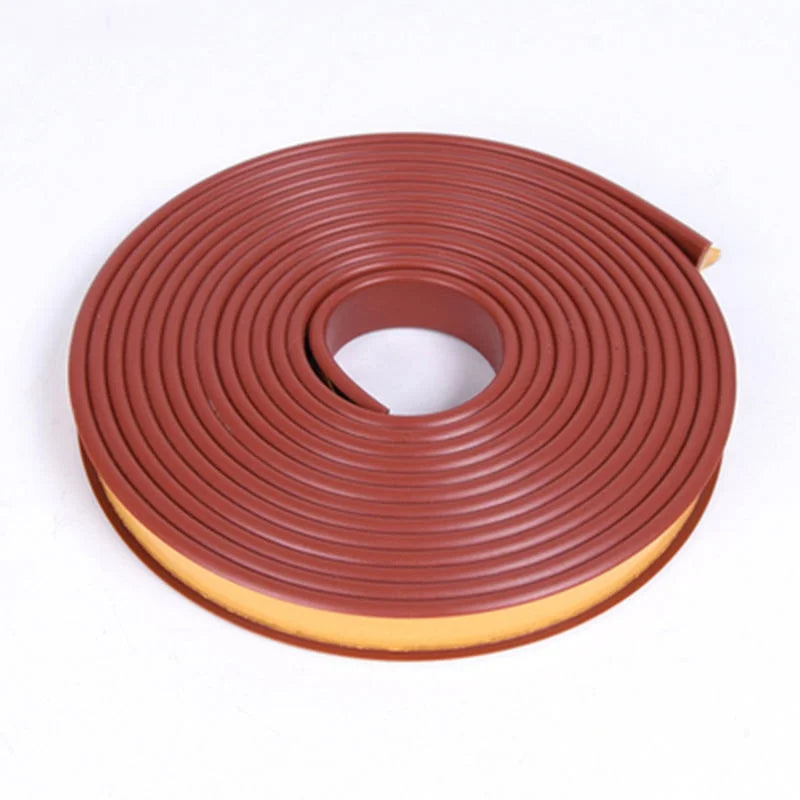 1M Self-Adhesive Edge Banding Strip Furniture Wood Board Cabinet Table Chair Protector Cover U-Shaped Silicone Rubber Seal Strip