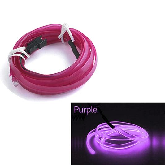 1/2/3/5 M Car LED Strip Light Vehicle Interior Decorations Ambient Lamp Acrylic RGB Neon Lighting Door Dashboard Atmosphere Kit