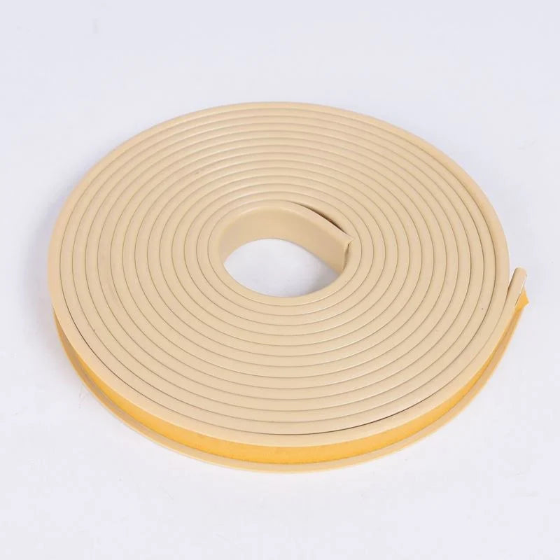 1M Self-Adhesive Edge Banding Strip Furniture Wood Board Cabinet Table Chair Protector Cover U-Shaped Silicone Rubber Seal Strip