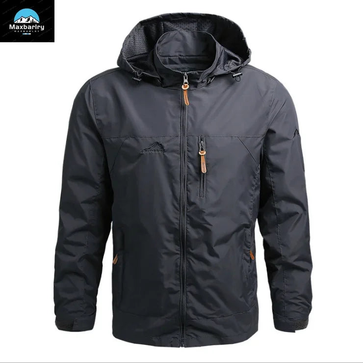 Gorpcore Jacket Men's Military Tactical Hunting Jacket Men's Autumn Casual Waterproof Windbreaker Men's Coat Pocket Work Clothes